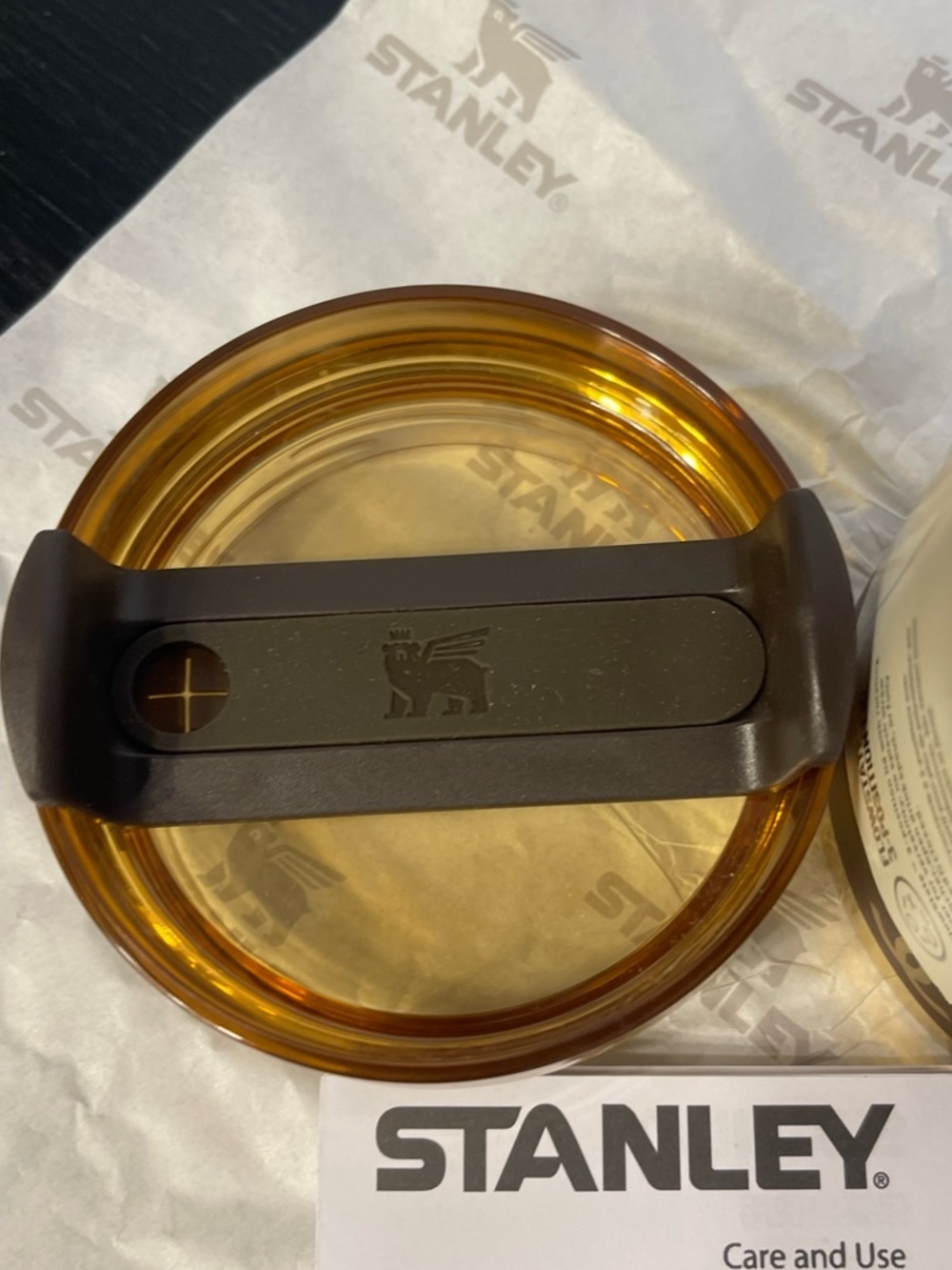 Custom Stanley Brown and Gold Tumbler 40oz - Picture 5 of 7